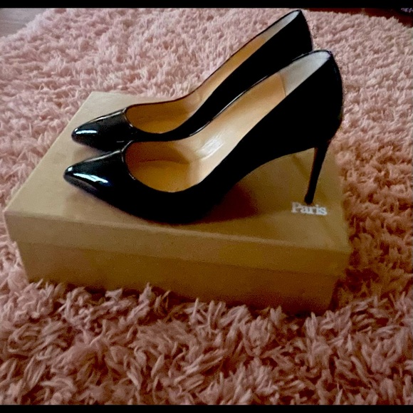 Kate Napa Shiny 100 MM Louboutin Heels w/non slip added ✨ - Picture 1 of 6